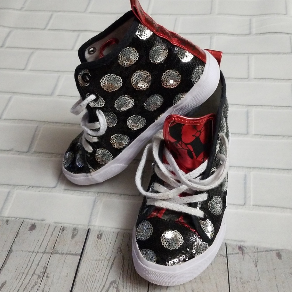 Minnie 🐁 Mouse Sequin High Tops 3